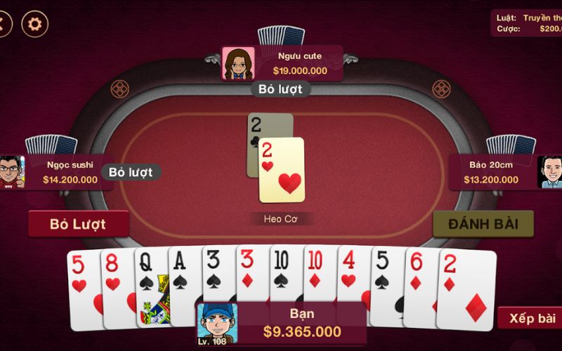 luật đánh bài tiến lên cơ bản