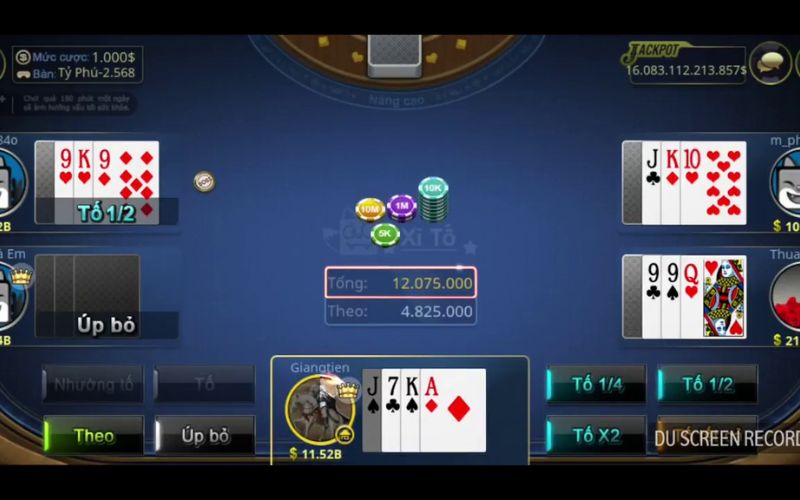 chiến thuật đặt cược trong xì tố