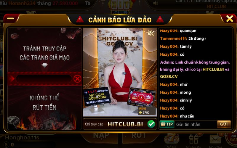 Cảnh báo lừa đảo HitClub trang giả mạo